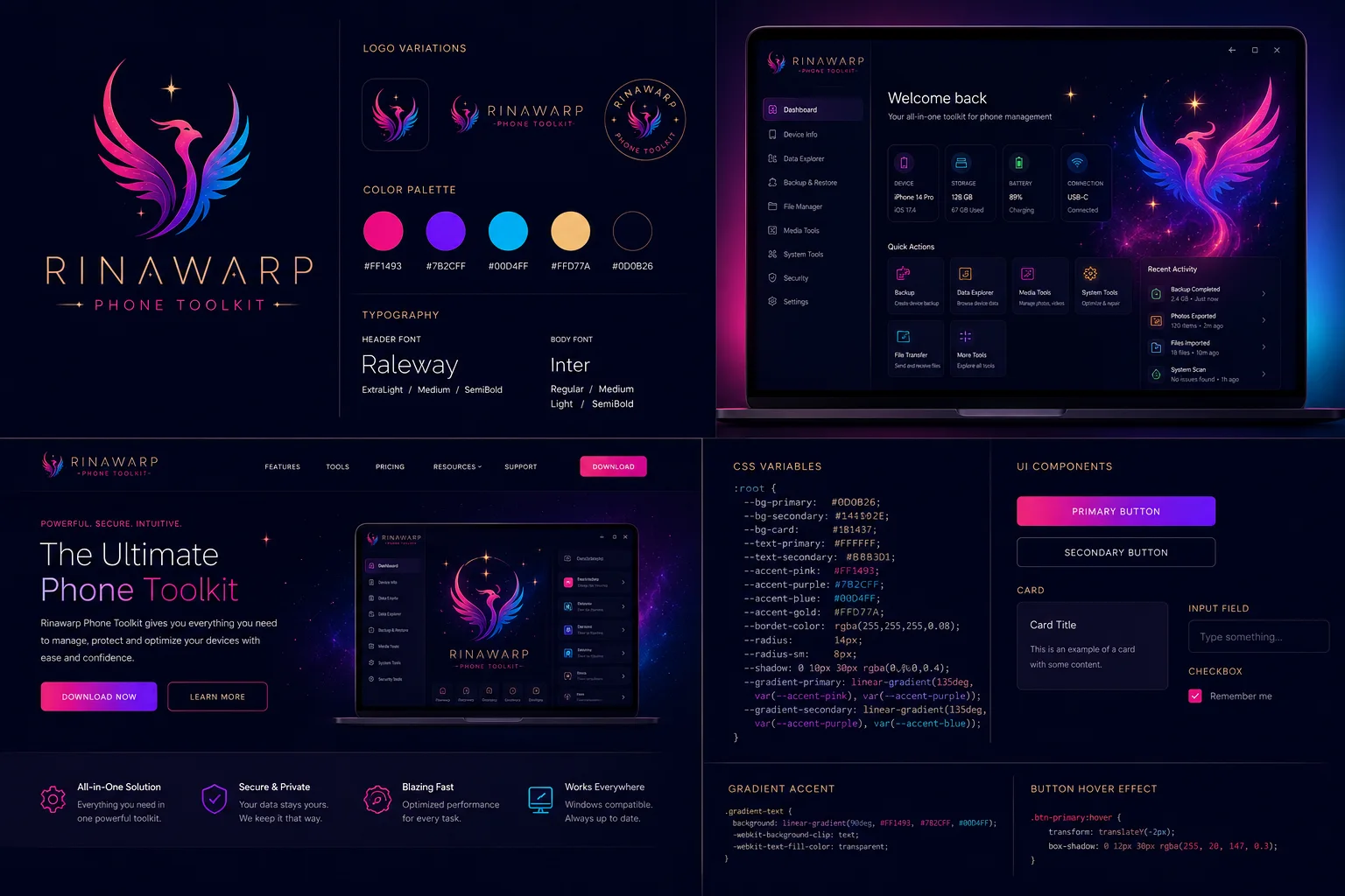 RinaWarp Phone Toolkit branding